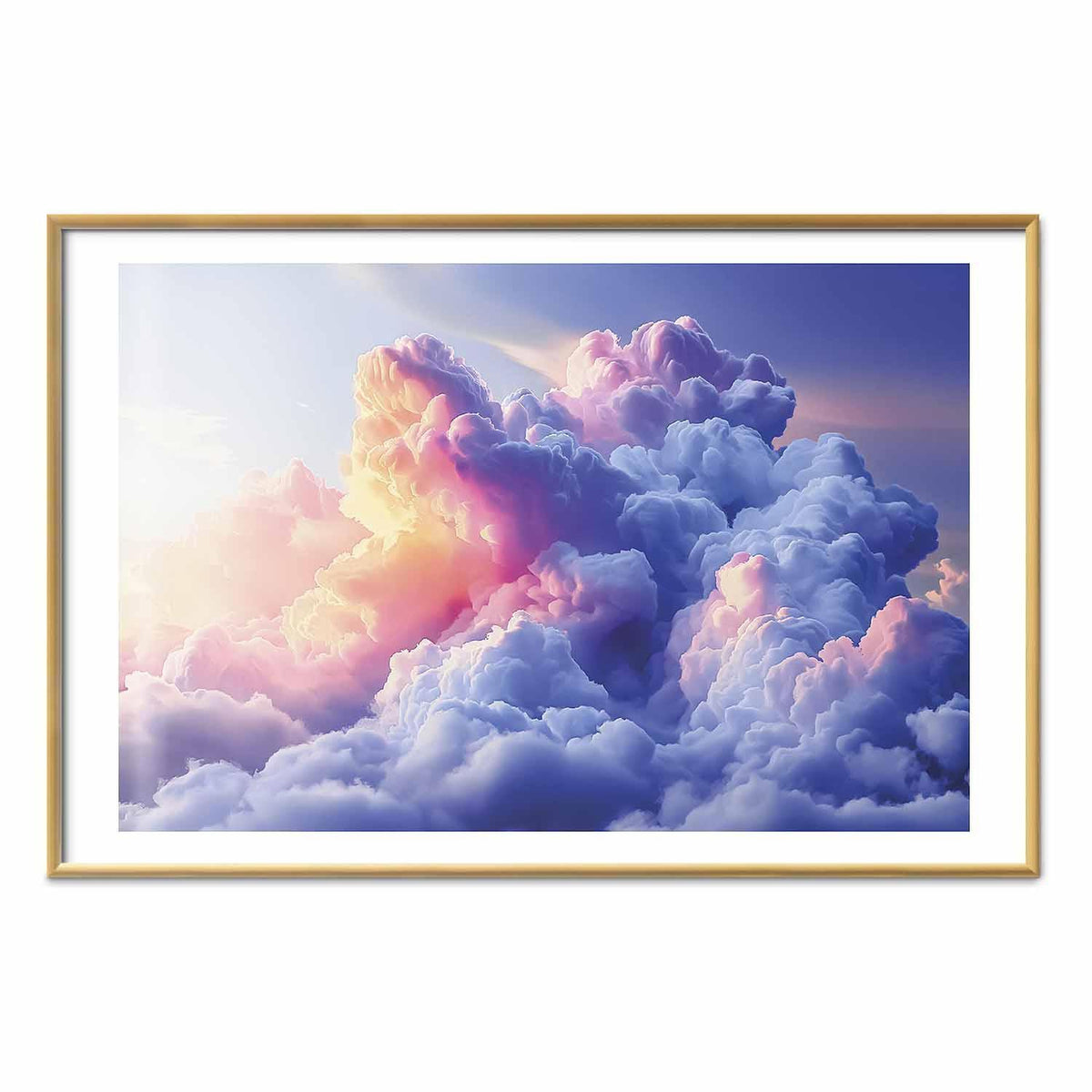 Poster - Clouds Like Painted: Artistic Dawn Brushes Painting the Sky