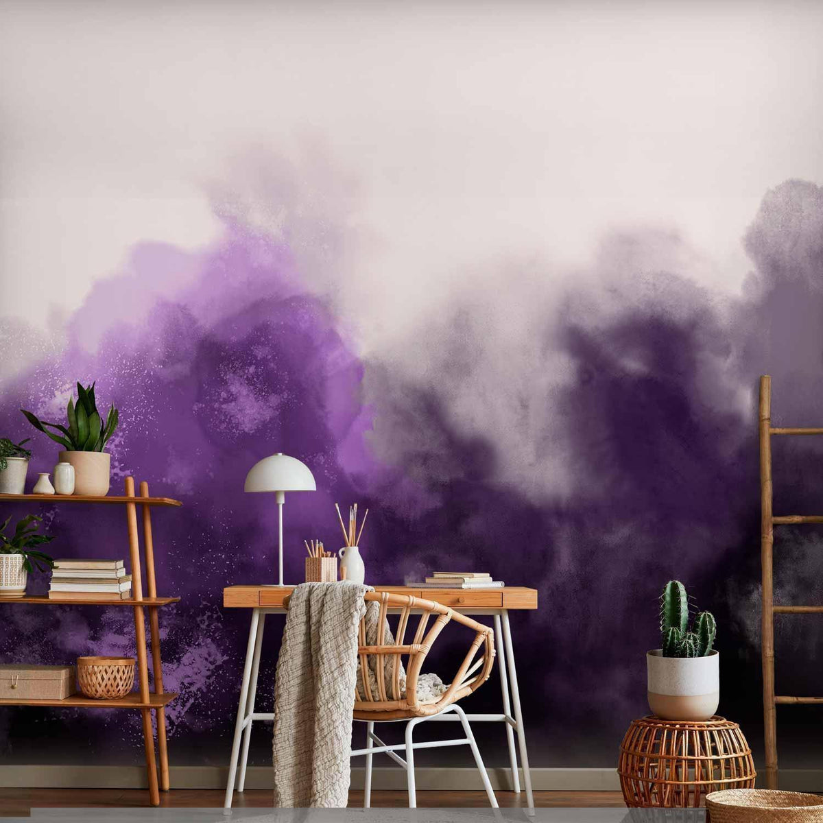 Fototapete - Watercolour Variation - Violet