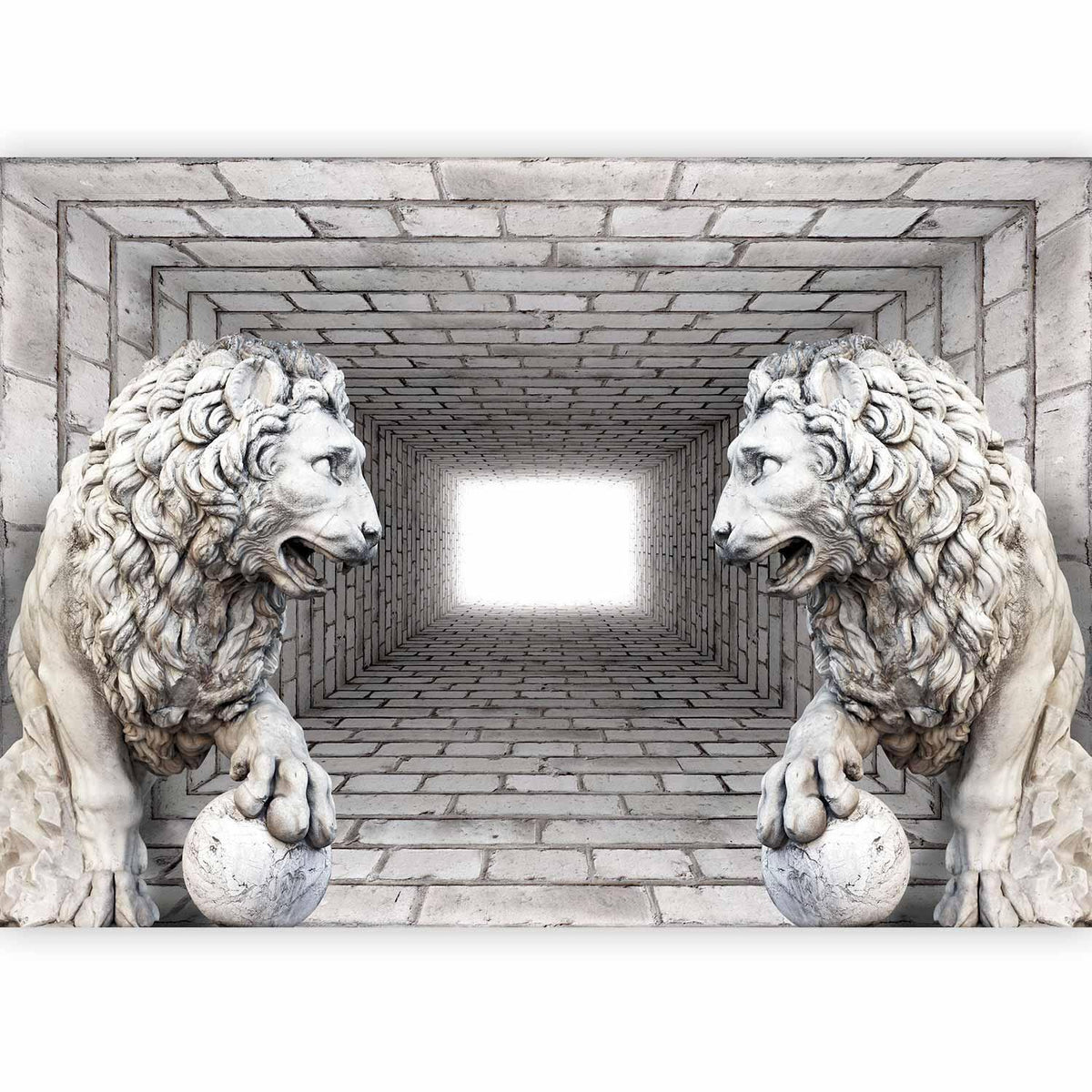 Fototapete - Stone Lions