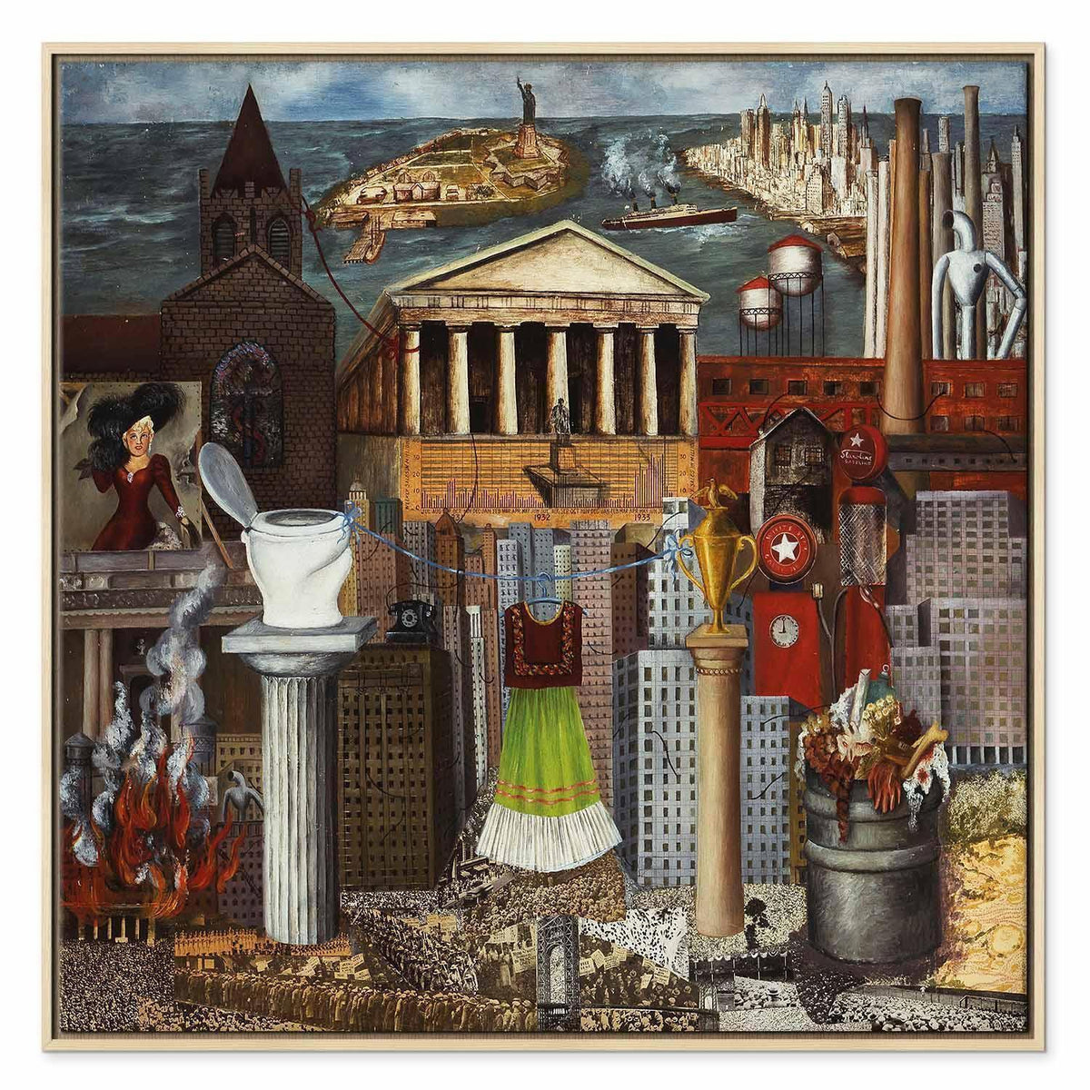Leinwandbild - Frida Kahlo – My Dress Hangs There