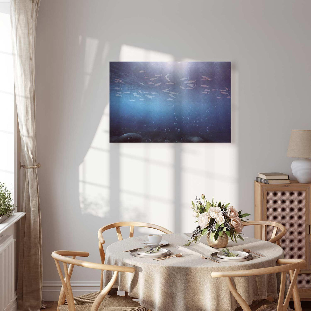 Leinwandbild - Fish in the depths