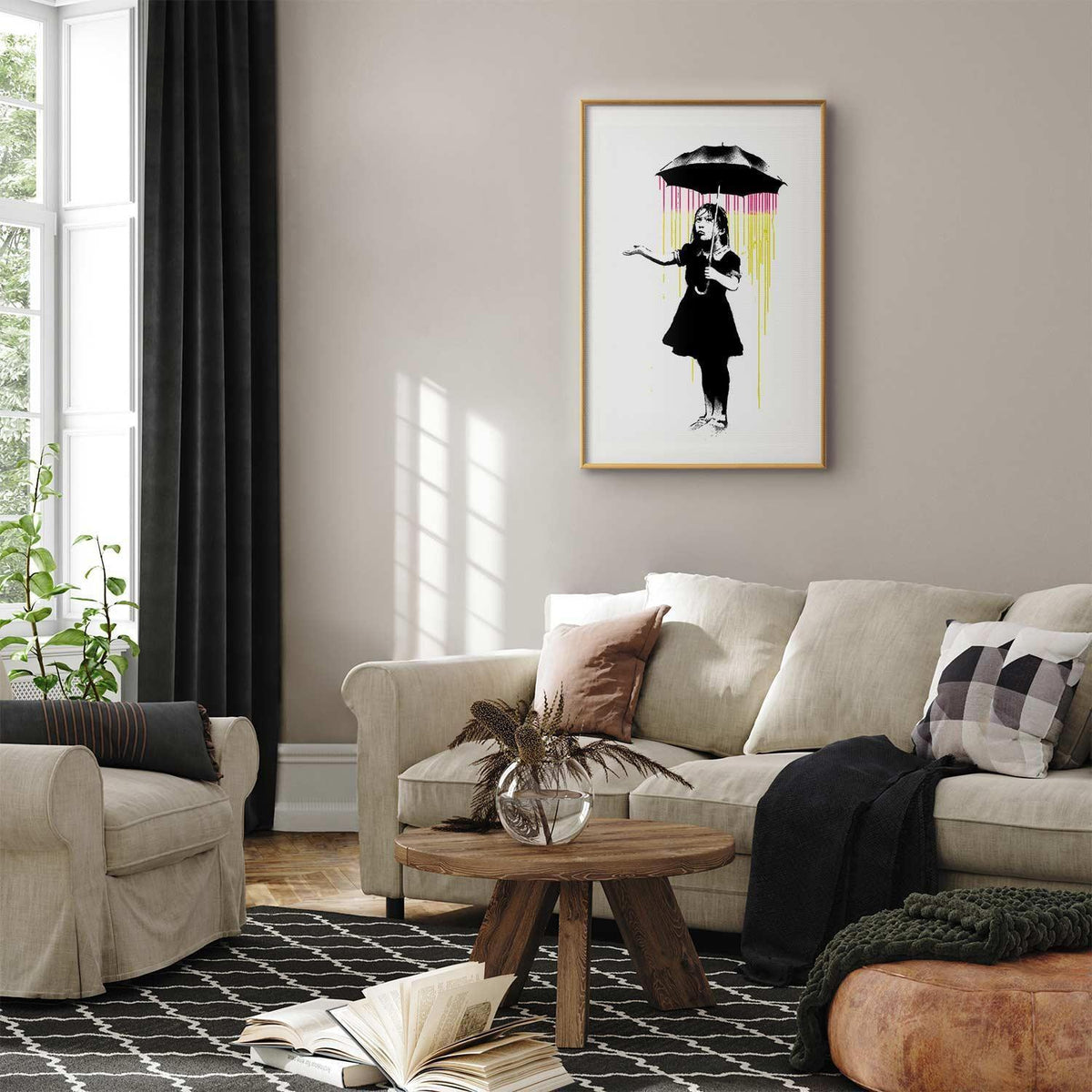 Poster - Girl with an Umbrella