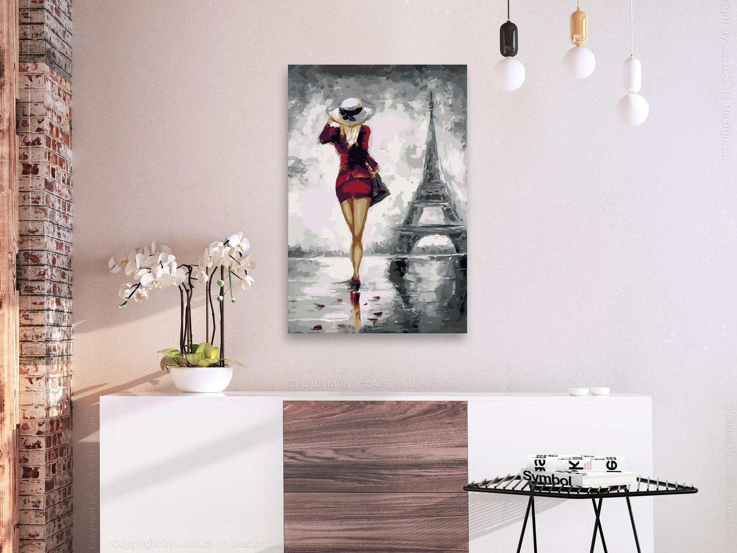 Malen nach Zahlen Parisian Girl Geschenk - stilvolles Paris-Motiv für kreative Entspannung