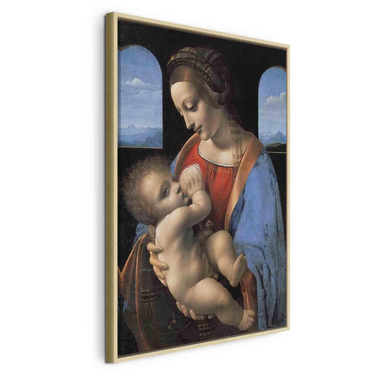 Leinwandbild - Leonardo da Vinci – Madonna Litta