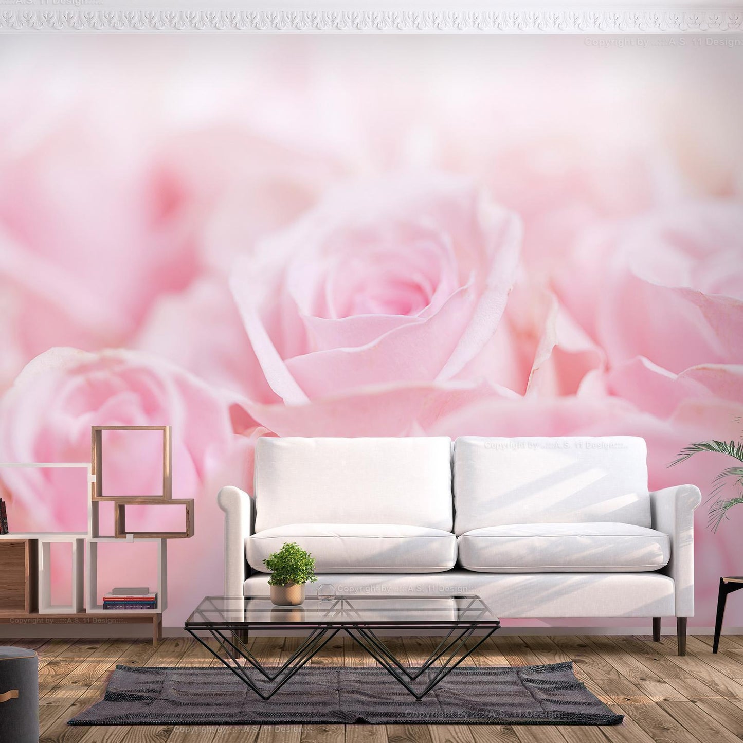Fototapete - Ocean of Roses Artgeist