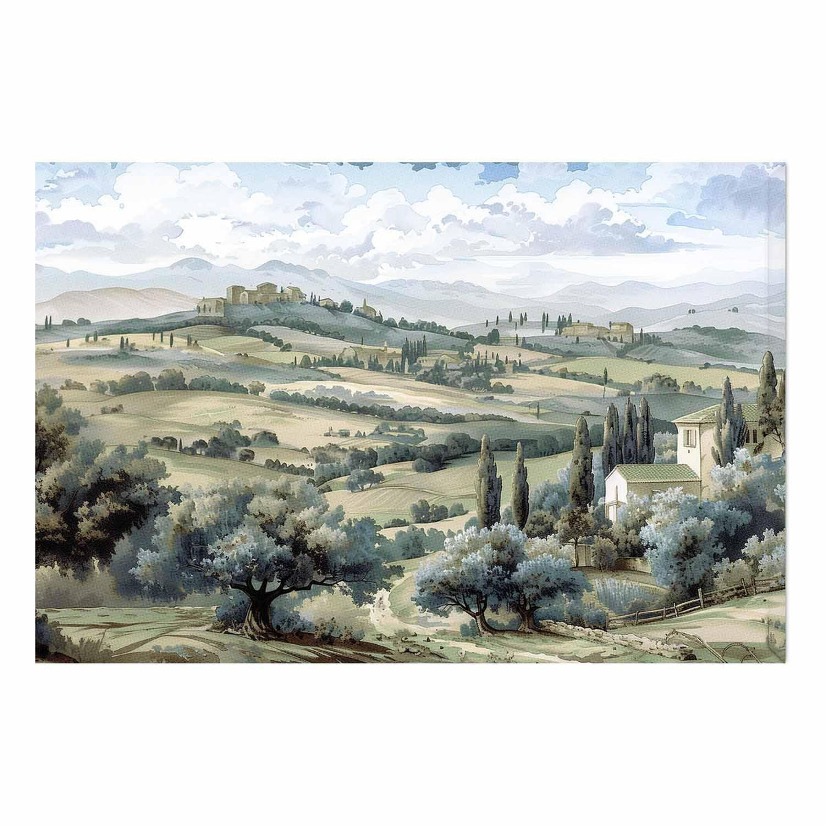 Poster - Landscape with Sunny Green Fields