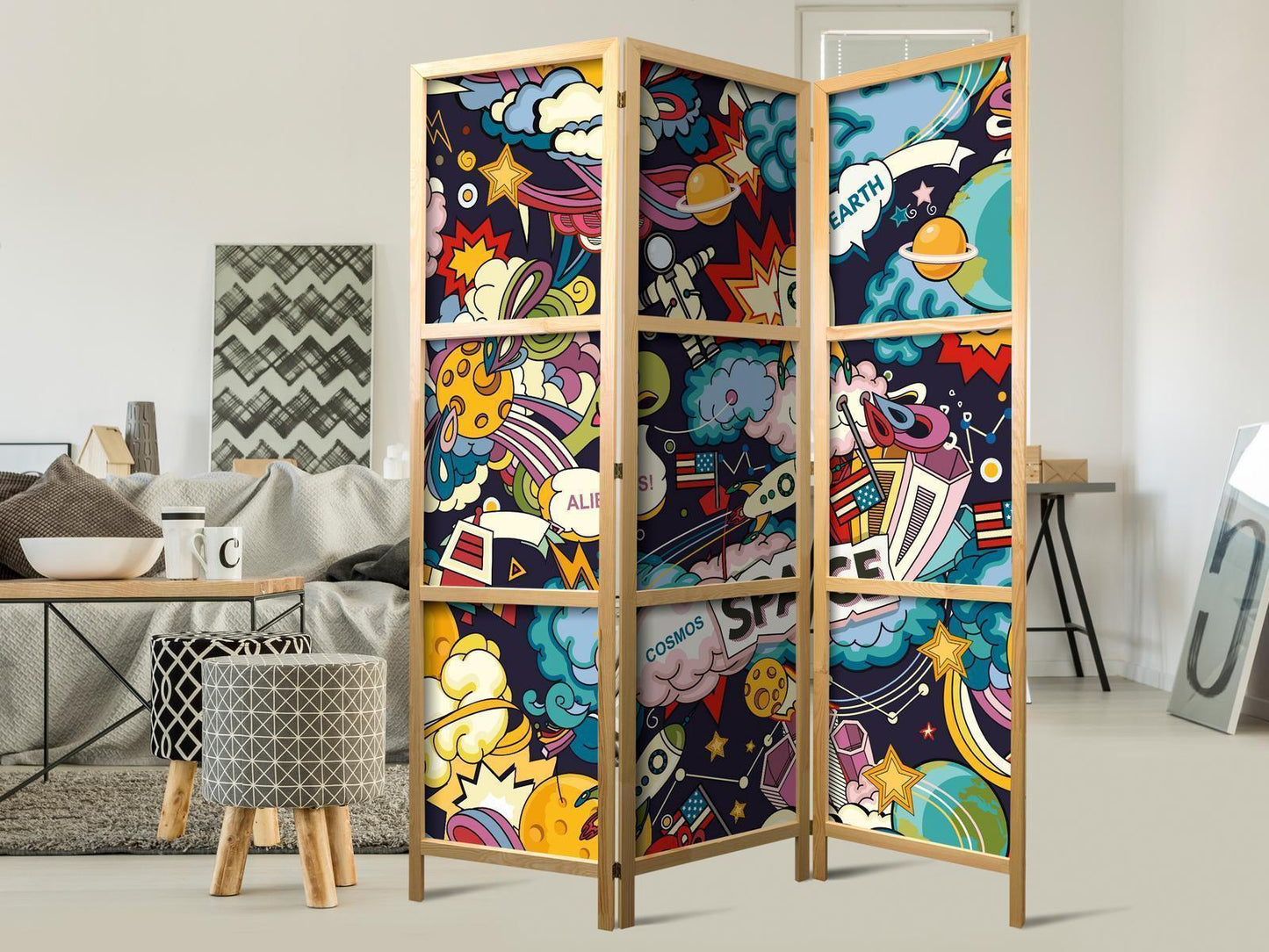 Japanischer Paravent - Teenager's Space I Artgeist