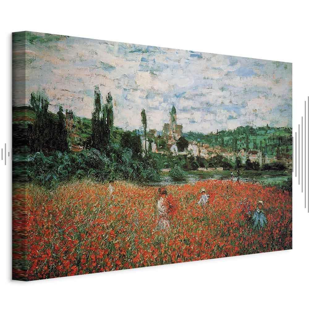 Leinwandbild - Claude Monet – Poppy Field near Vétheuil