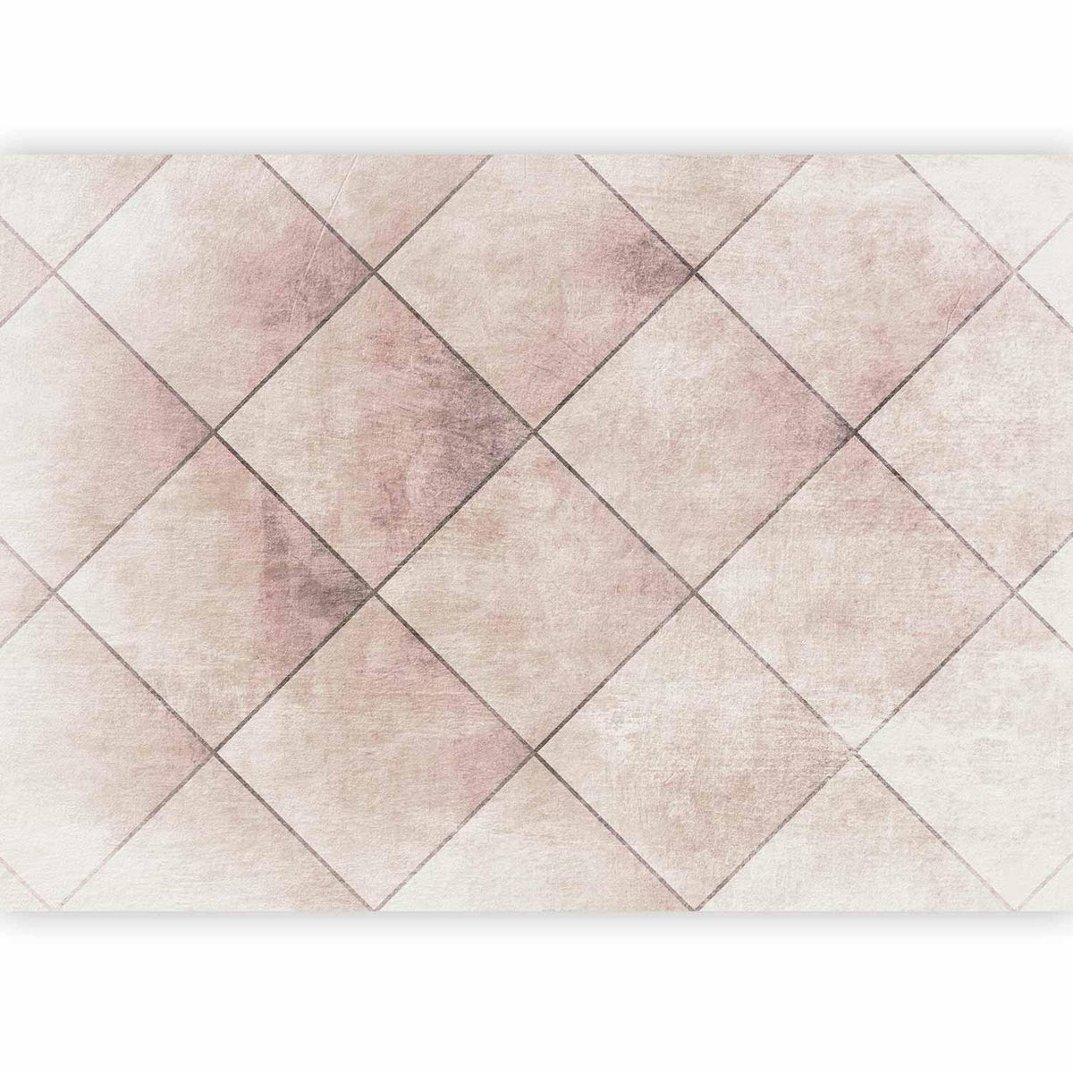 Fototapete - Perfect cuts - geometric symmetrical tiled pattern with pattern