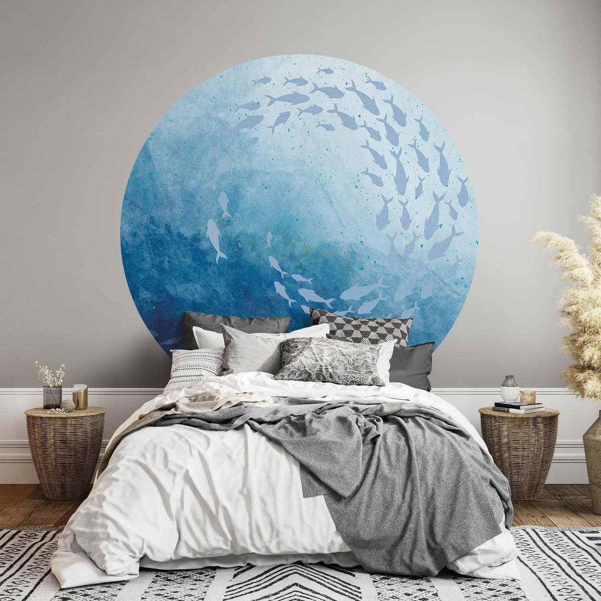 Runde Fototapete Meerestiefen im Wohnzimmer – Sea Depths Underwater Interior
Meerestiefen Blau Wanddeko – Round Wall Decor Ocean Sea Depths
Maritime Wandgestaltung Meerestiefen – Sea Depths Ocean Blue Interior