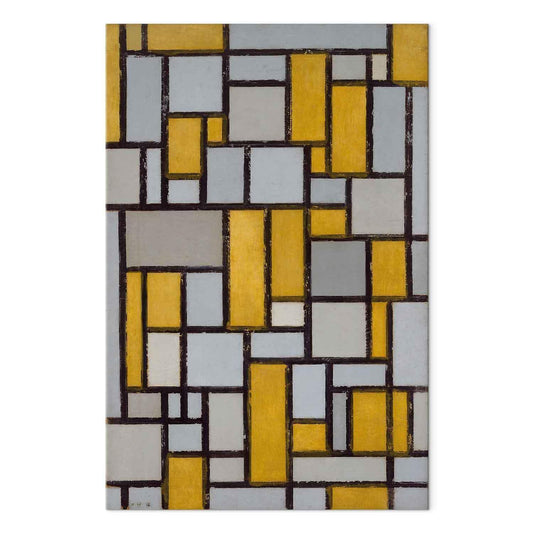 Wandbild XXL - Piet Mondrian – Composition with Grid 27