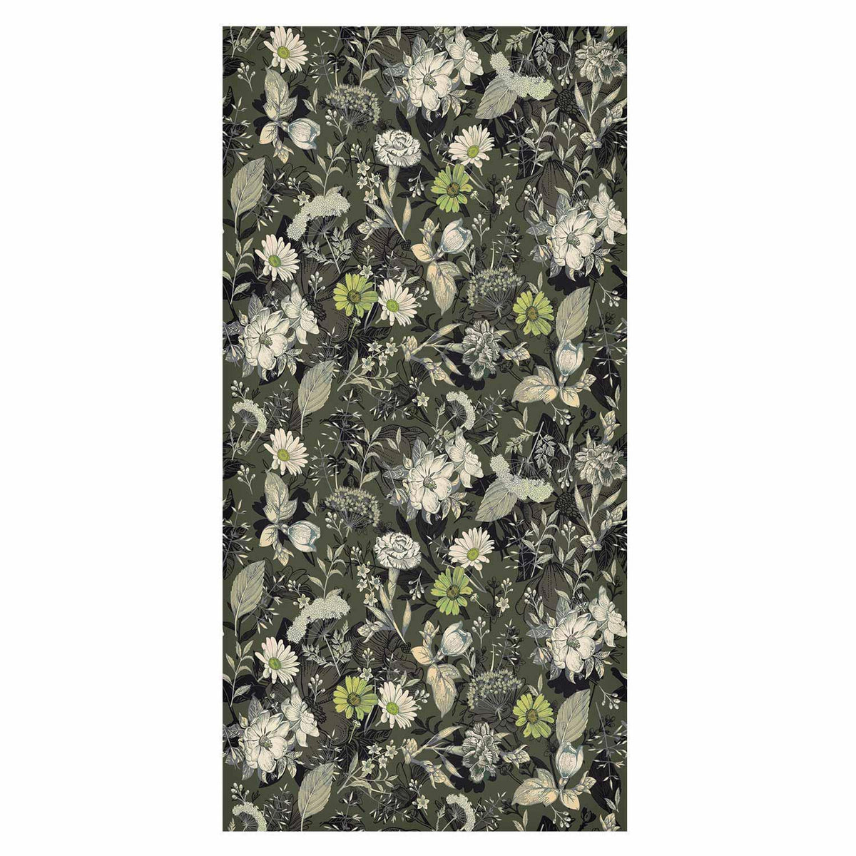 Tapete - Fragrant flowers and herbs - green
