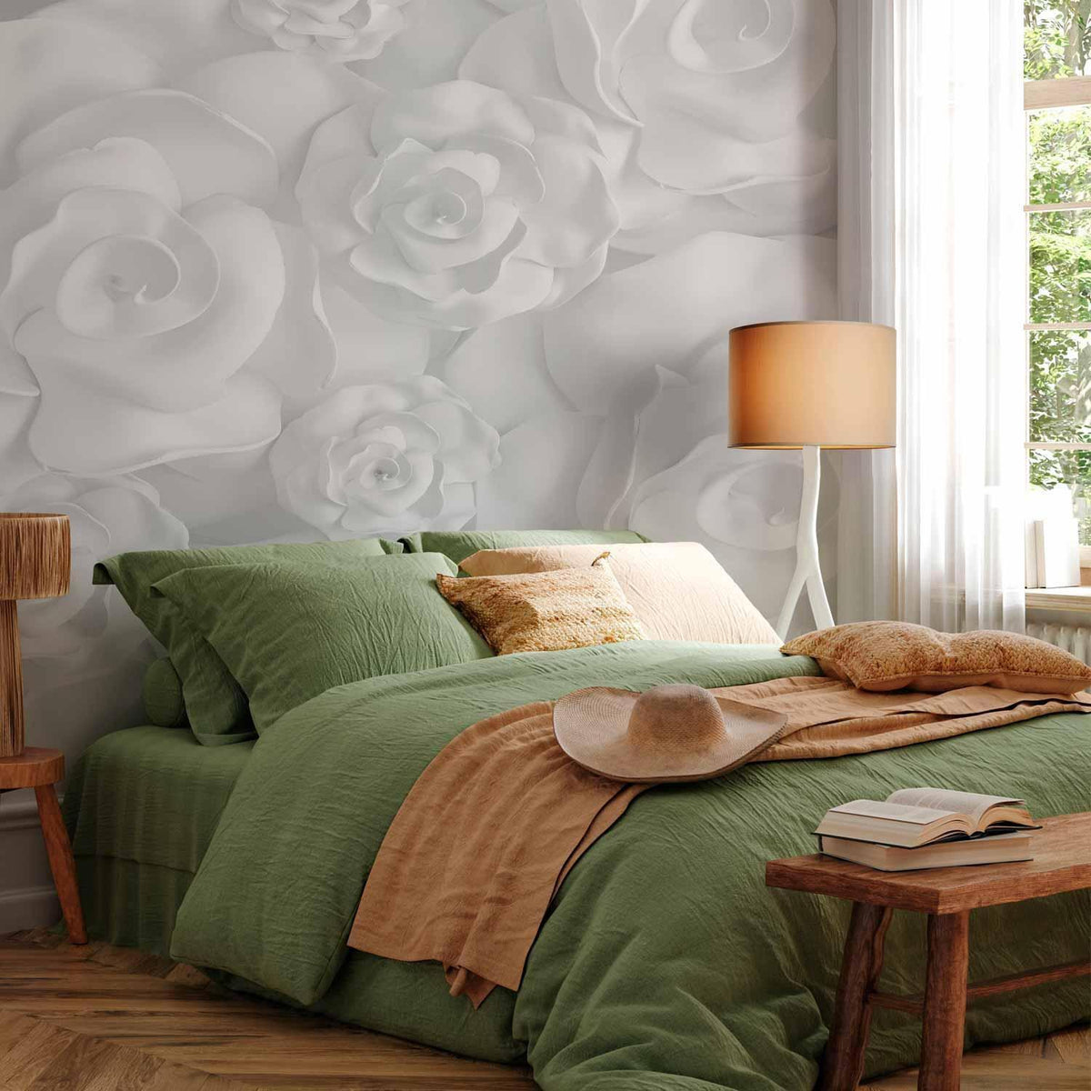 Fototapete - Plaster Flowers
