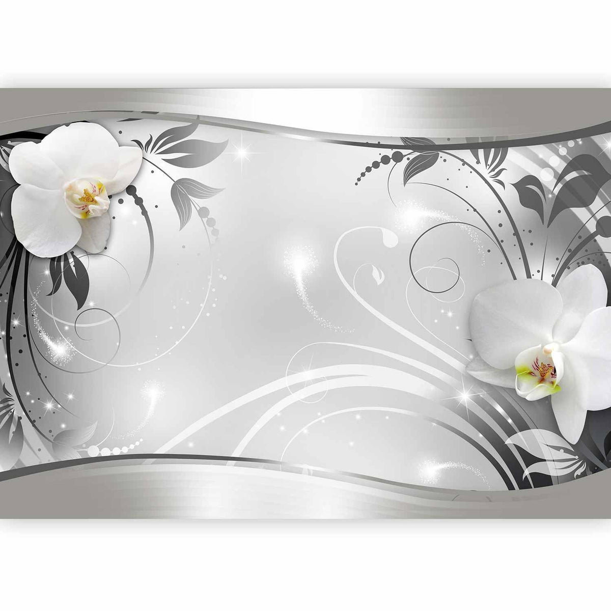 Fototapete - Silver Abstract