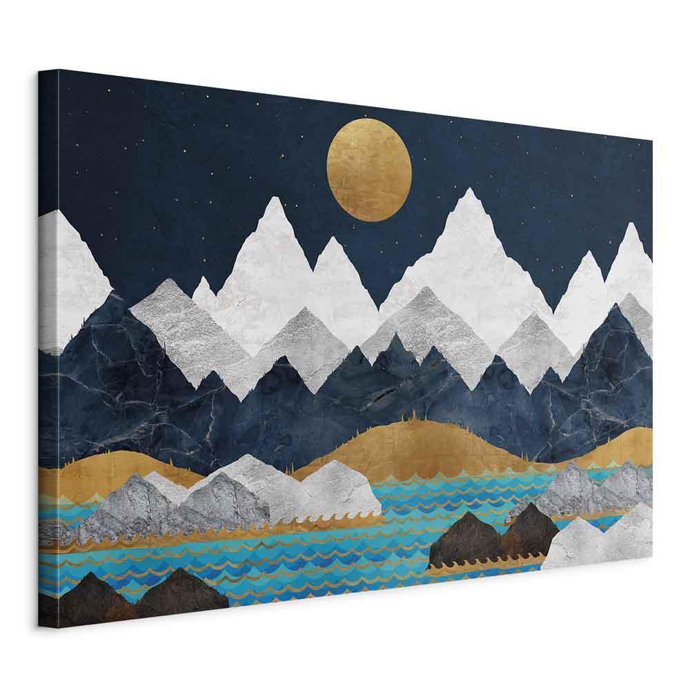 Leinwandbild - Night in the Mountains (1 Part) Wide