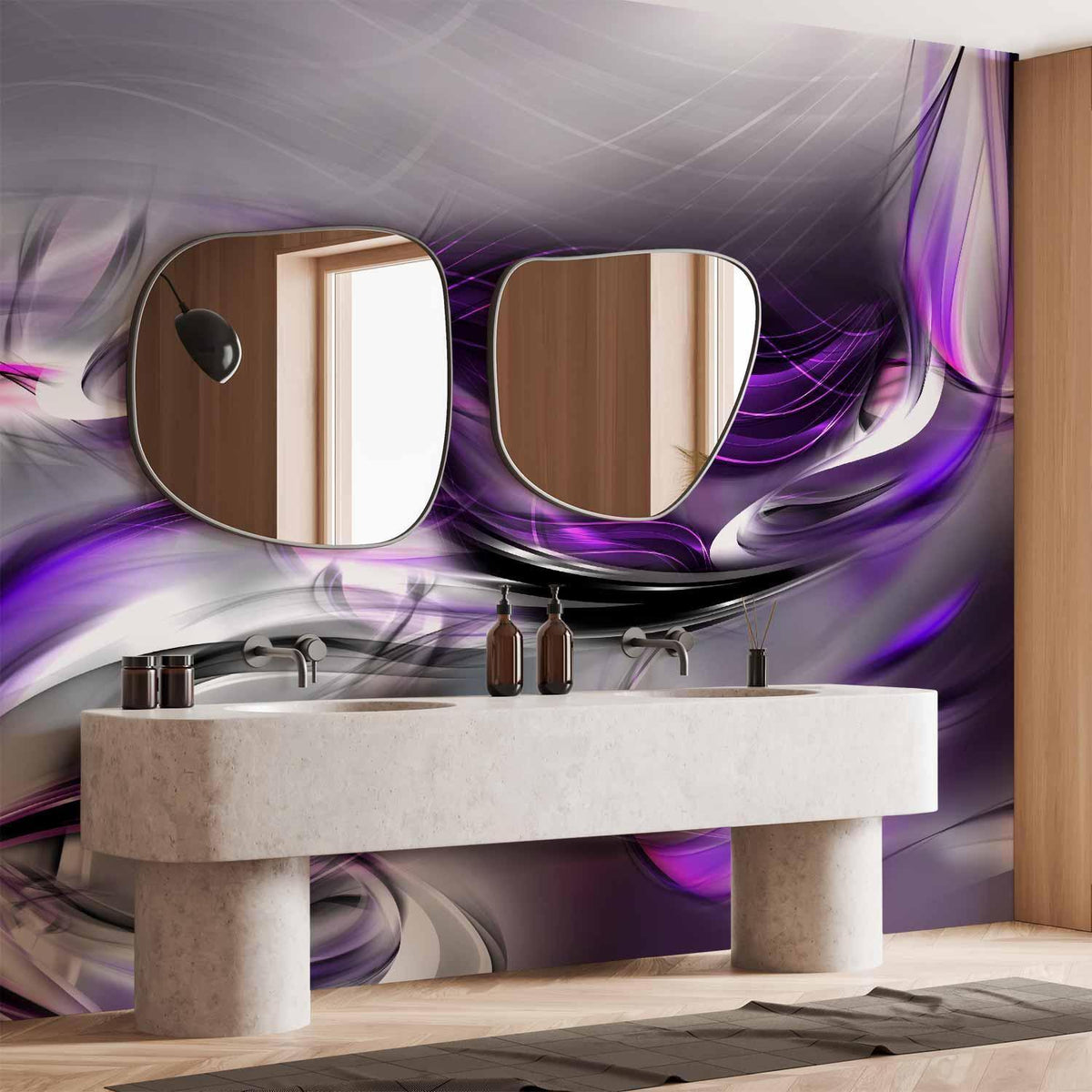 Fototapete - Purple Swirls