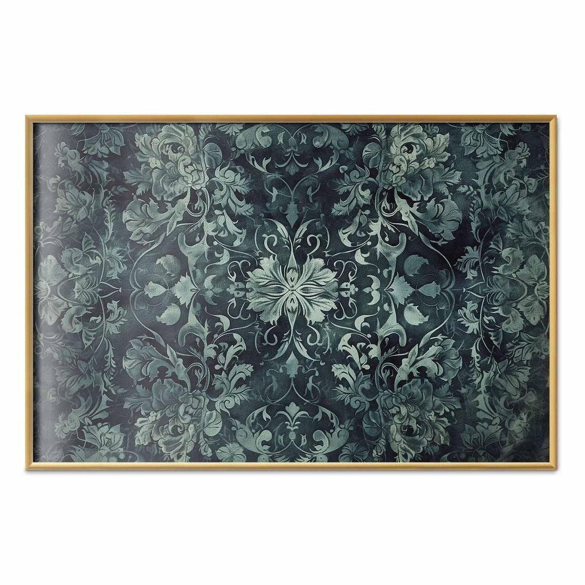 Poster - Carpet Ornaments in Emerald Shades