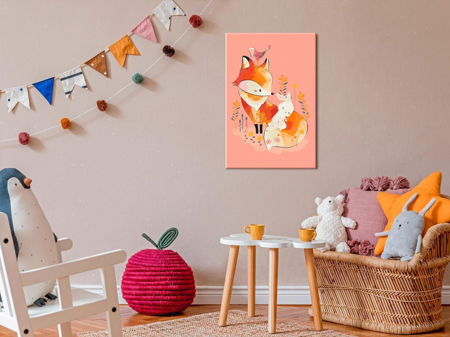 Malen nach Zahlen - Fox and Rabbit