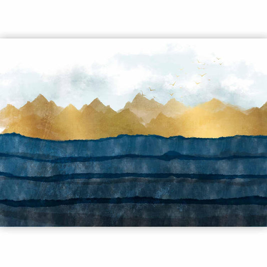 Fototapete - Dawn in the Mountains - Second Variant