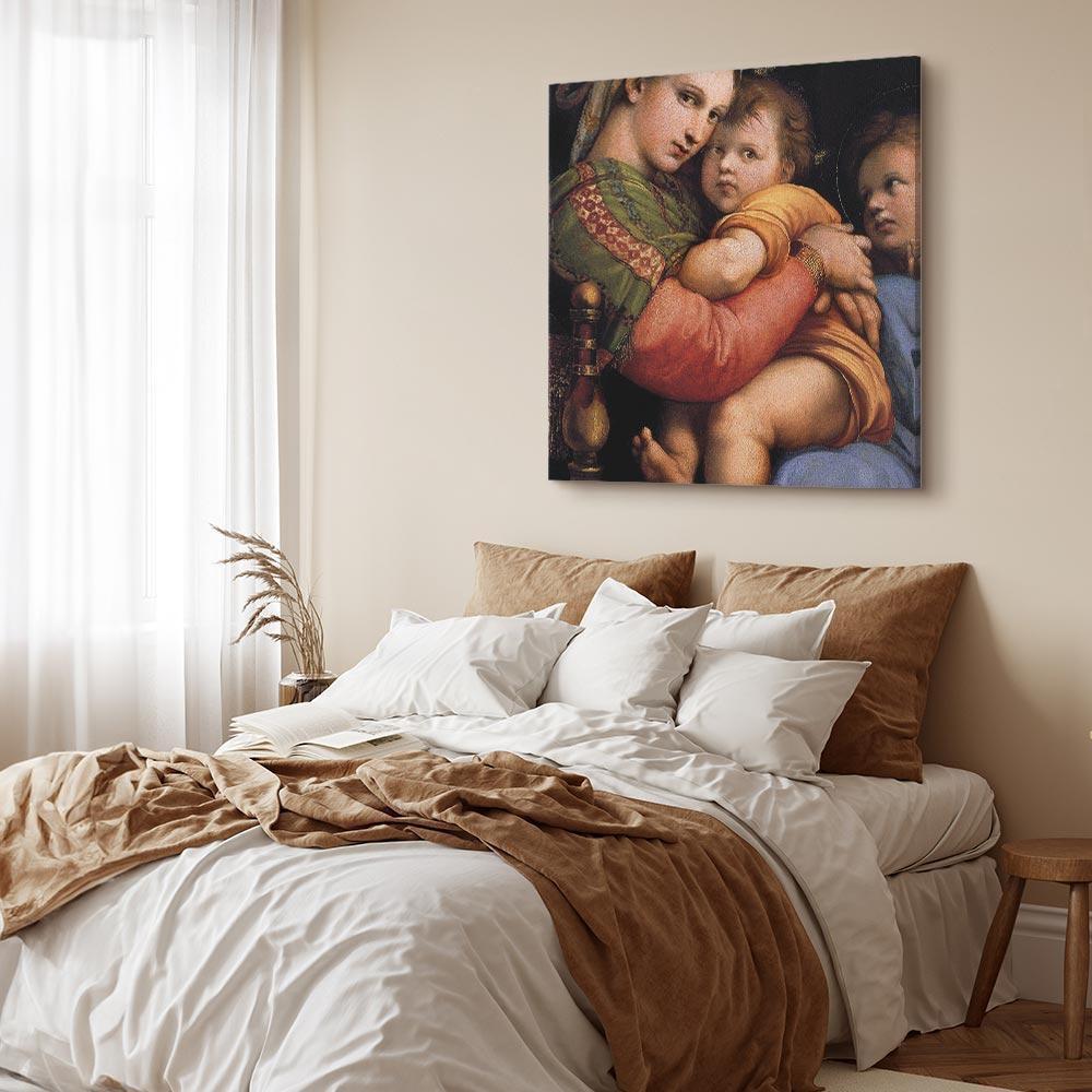 Leinwandbild - Rafael Santi – Madonna on a Chair