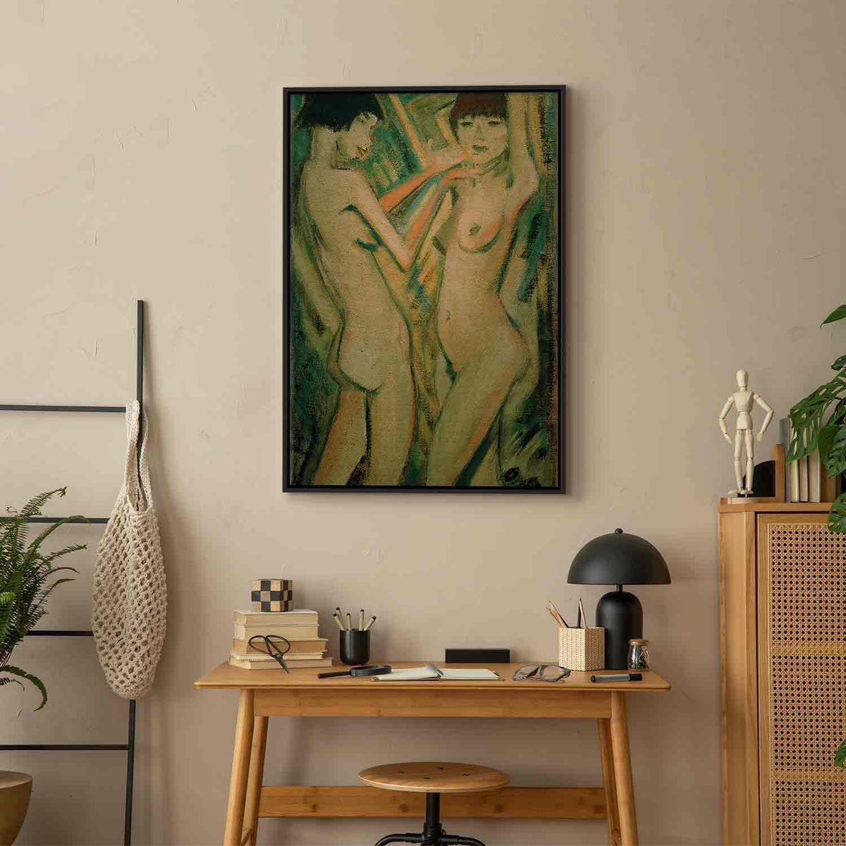 Leinwandbild - Otto Mueller – Two Girls