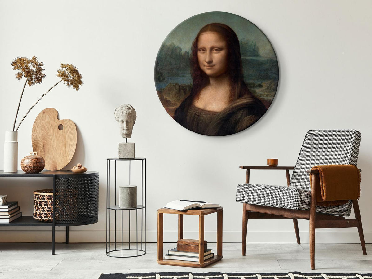 Rundes Bild - Leonardo da Vinci – Mona Lisa