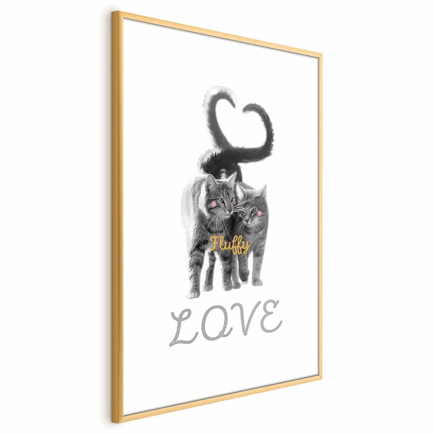 Poster - Katzen Paar - Liebe auf immer Artgeist