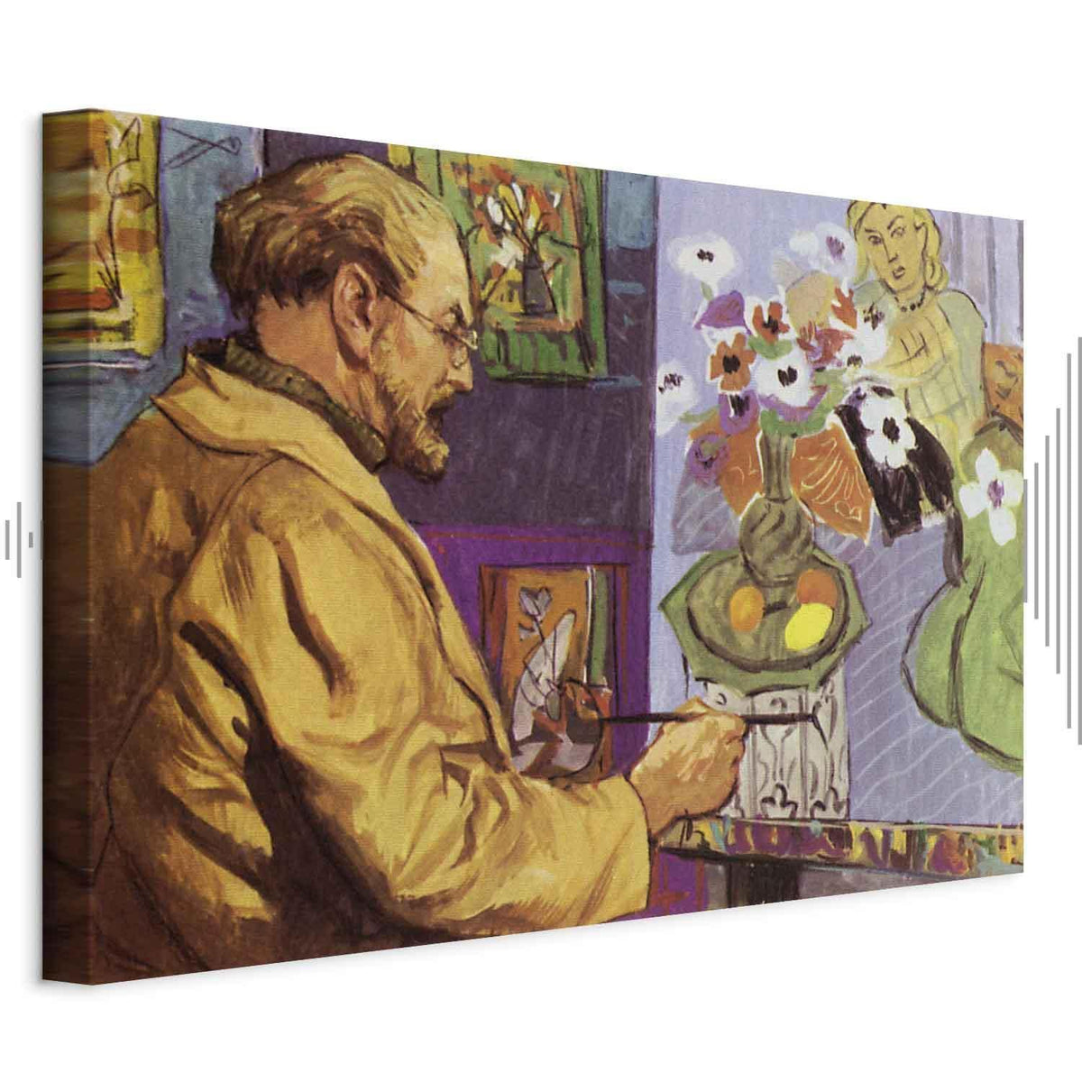 Leinwandbild - Painting by Henri Matisse (colour lithograph)