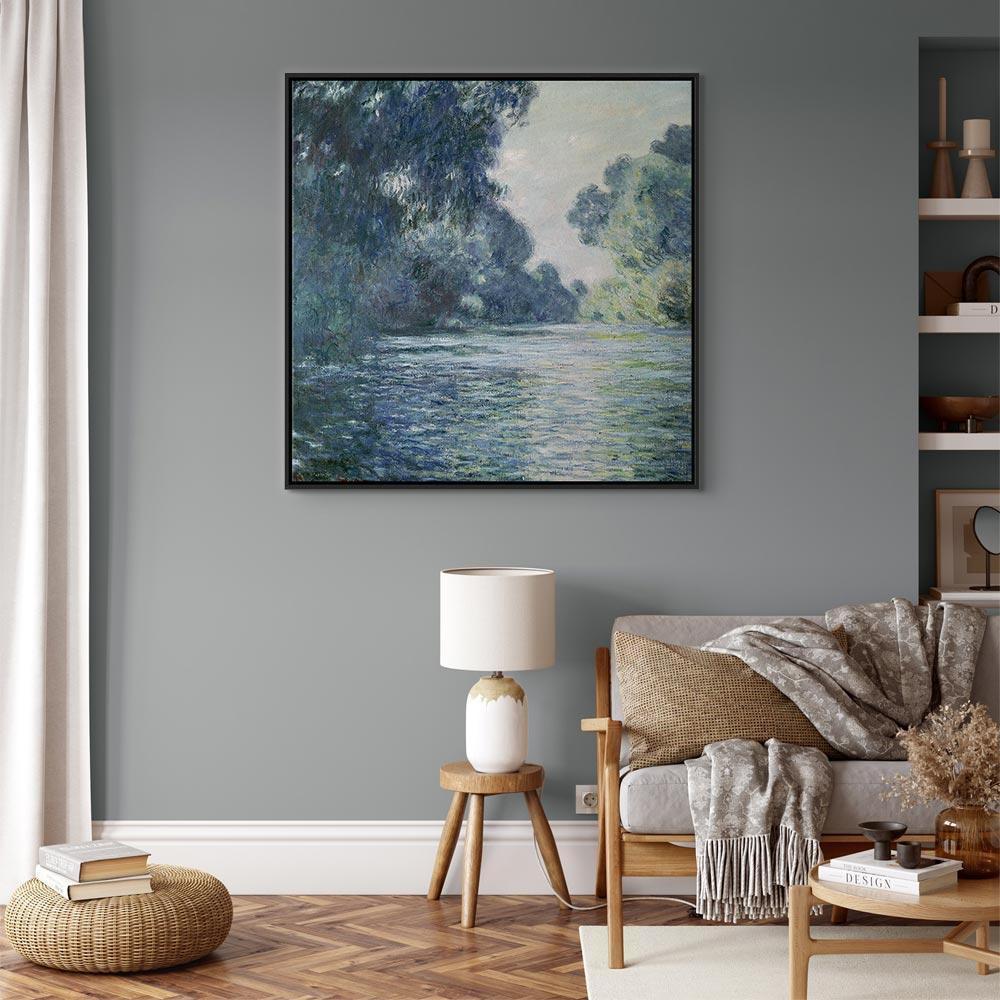 Leinwandbild - Claude Monet – A Stretch of the Seine near Giverny