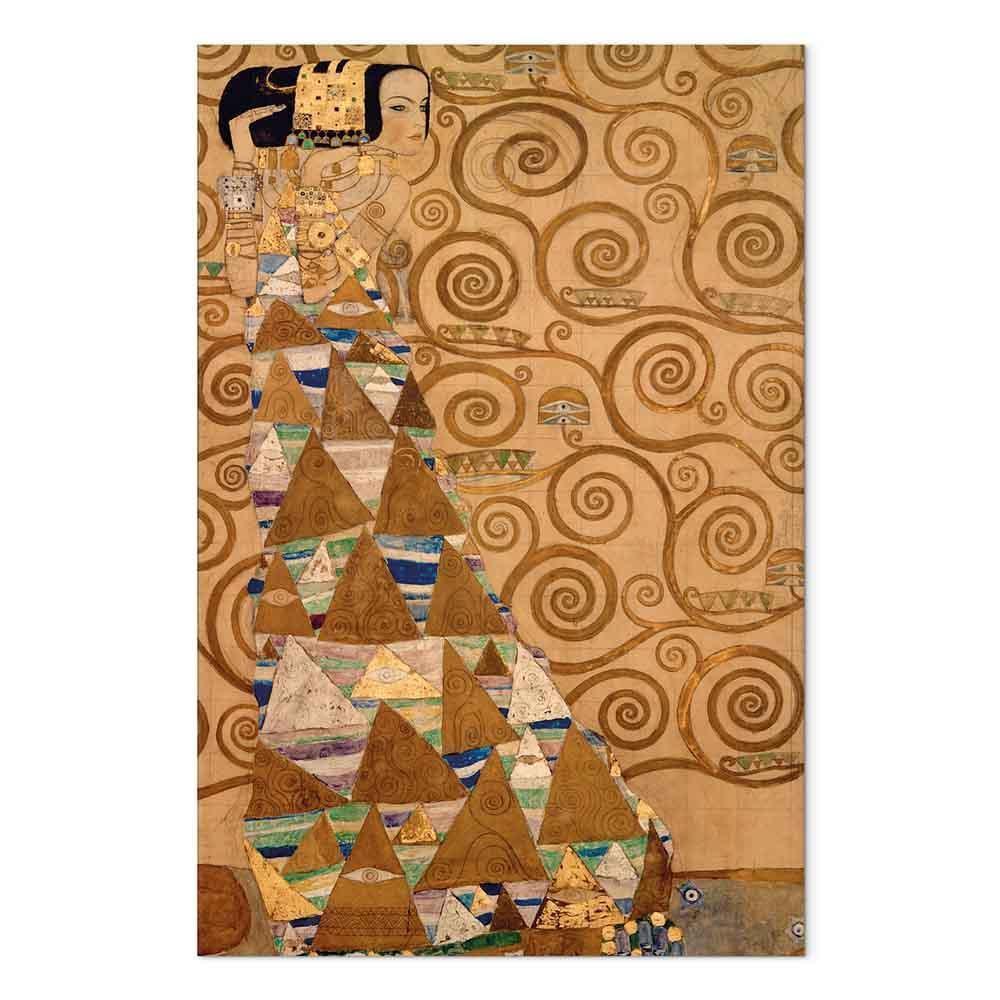 Leinwandbild - Gustav Klimt – Expectation