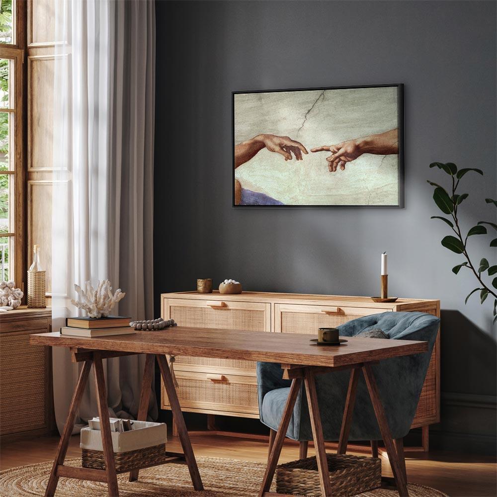 Leinwandbild - Michelangelo – The Creation of Adam (hands)