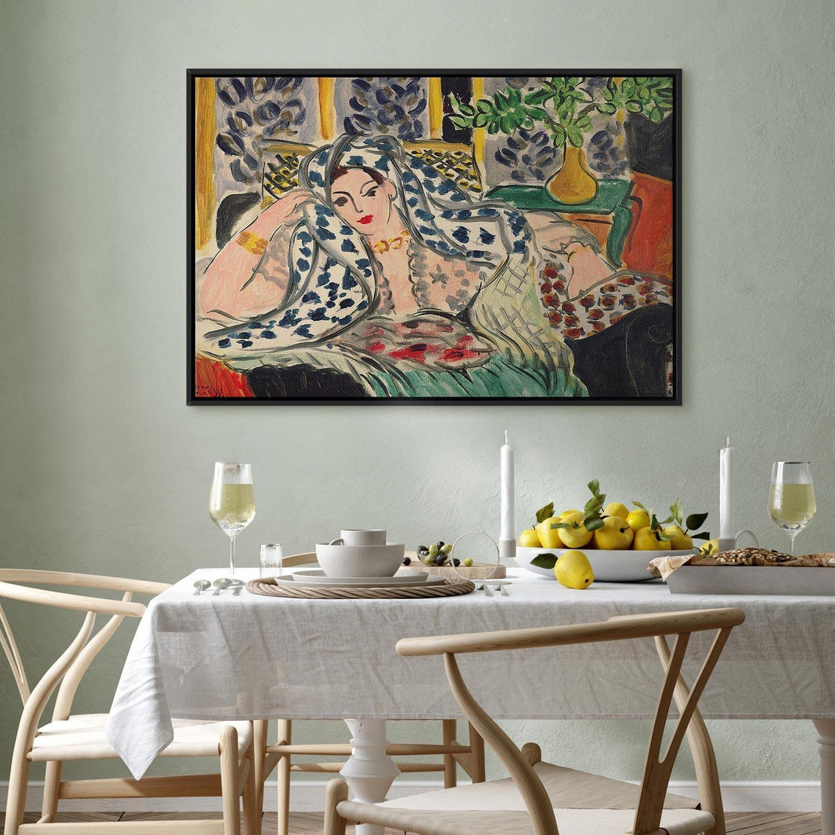 Leinwandbild - Henri Matisse – Odalisque at Fautenuil