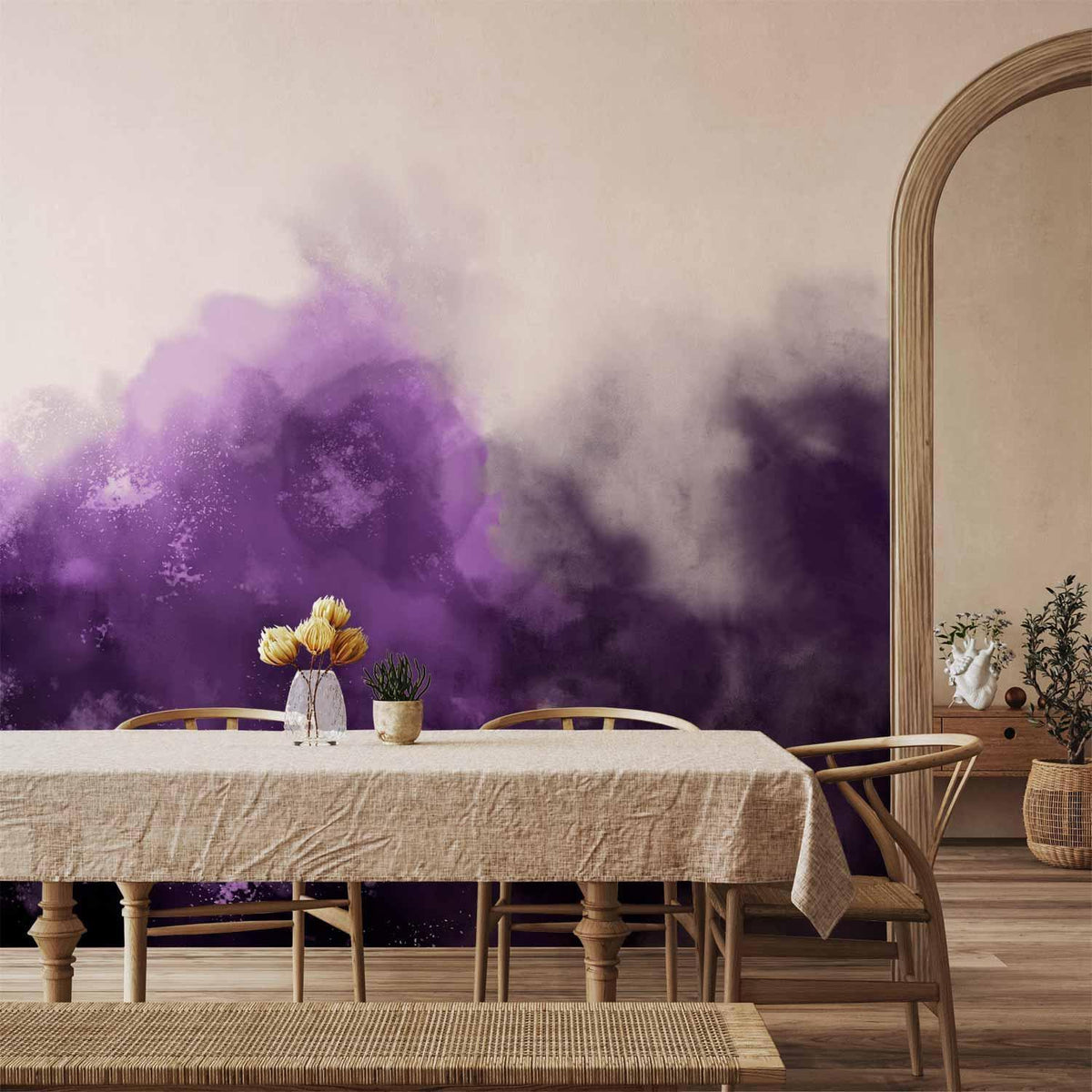 Fototapete - Watercolour Variation - Violet