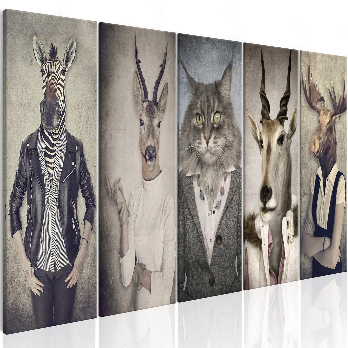 Leinwandbild - Animal Masks I Artgeist