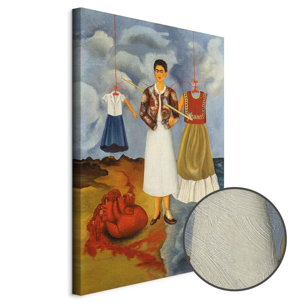 Leinwandbild - Frida Kahlo – Memory (The Heart)