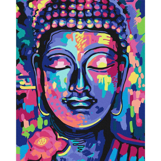 Malen nach Zahlen - Buddha's Crazy Colors