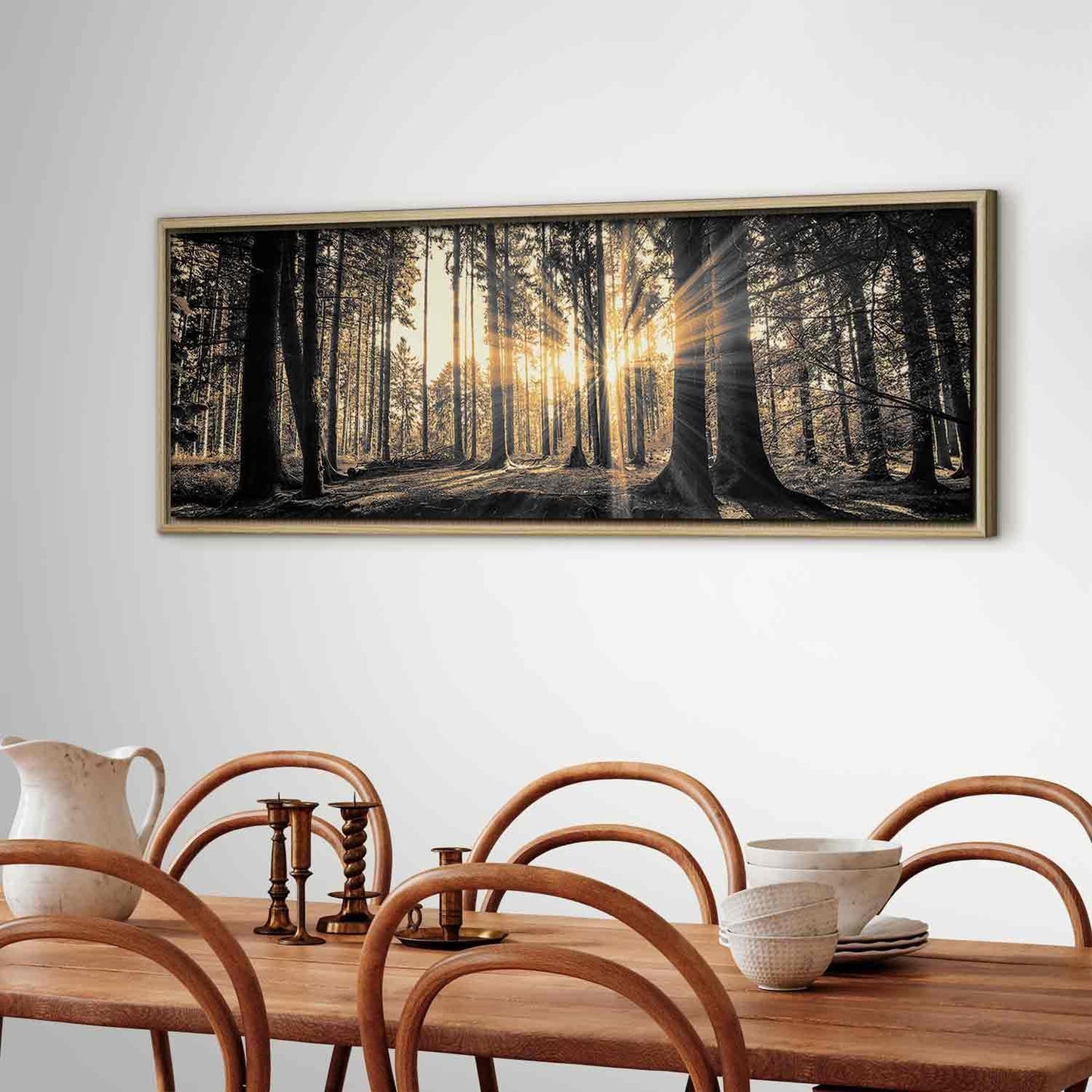 Leinwandbild - Forest Sun Artgeist