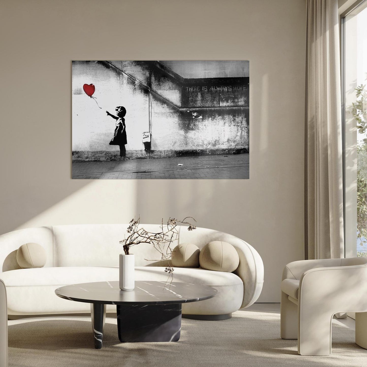Leinwandbild - hope (Banksy) Artgeist