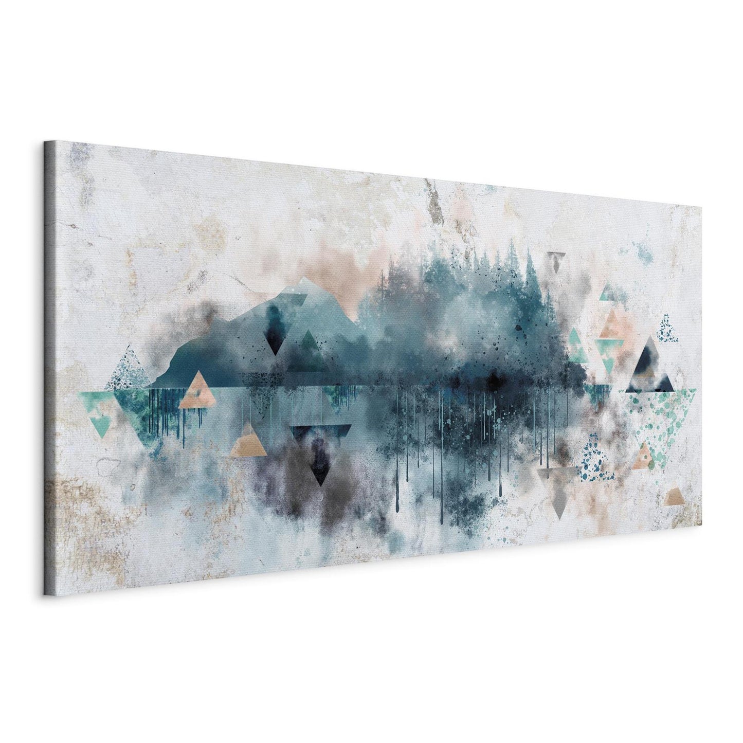 Leinwandbild Geometrische Landschaft – Moderne Wandkunst für stilvolle Räume