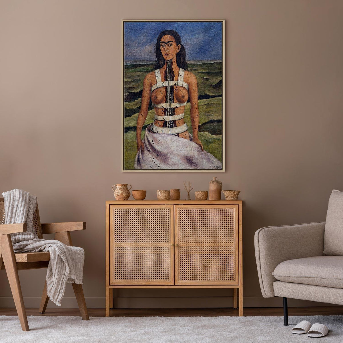 Leinwandbild - Frida Kahlo – The Broken Column