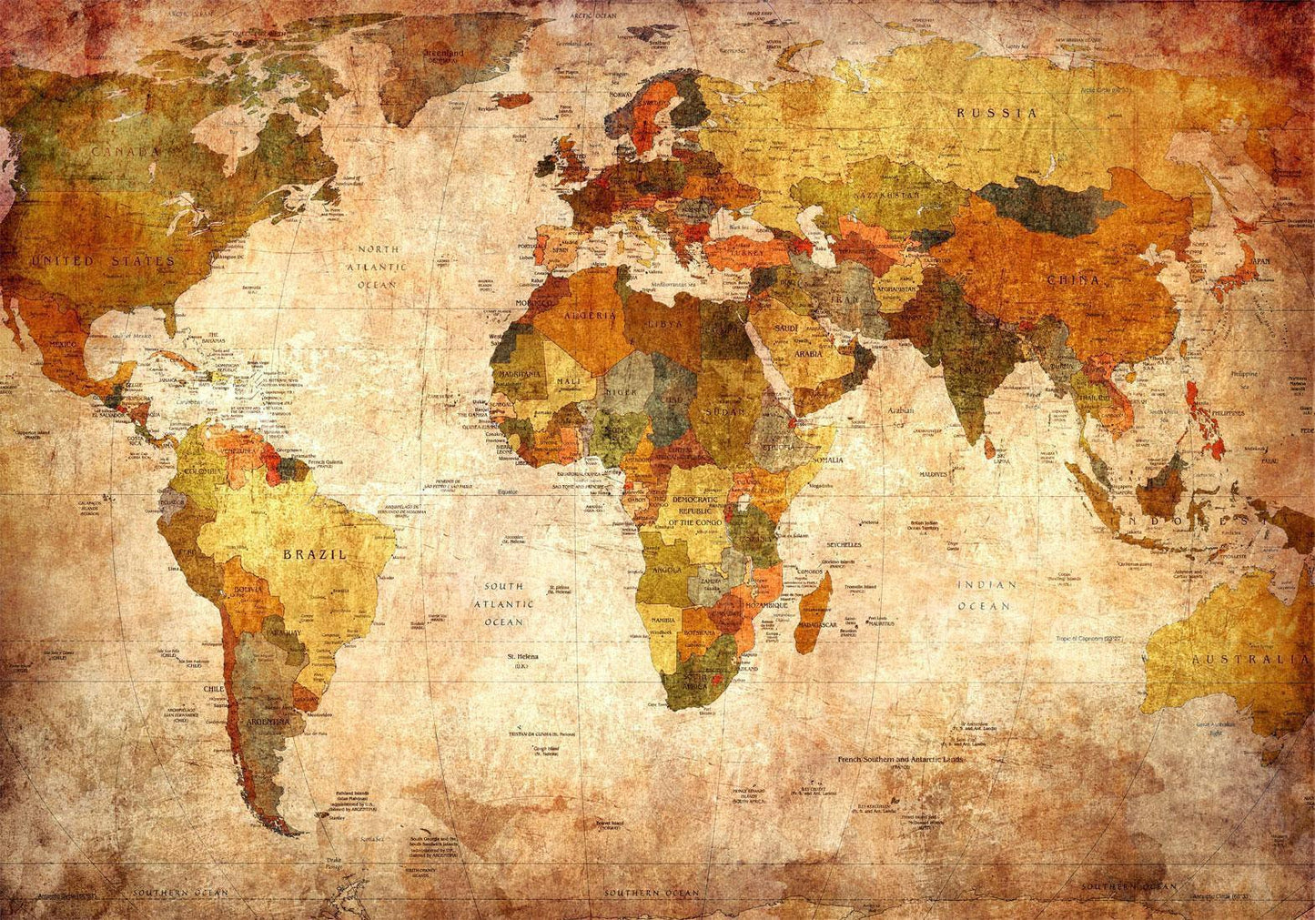 Fototapete - Old World Map Artgeist