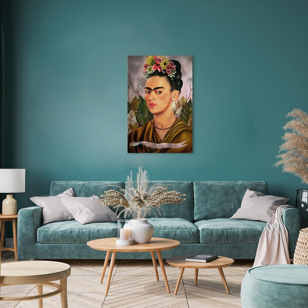 Leinwandbild - Frida Kahlo – Self-Portrait Dedicated to Dr Eloesser