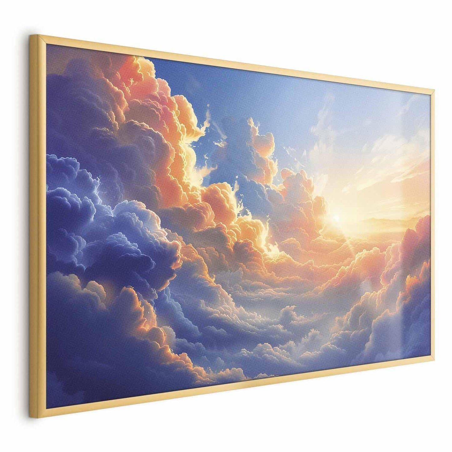 Poster - Sunset Over a Cloudy Sea: A Wonderful Symphony of Colors Artgeist