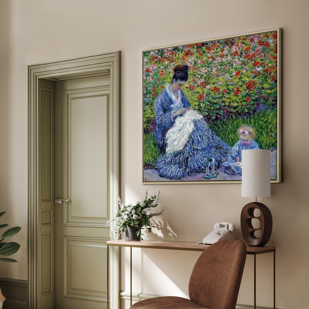 Leinwandbild - Claude Monet – Madame Monet and Her Son