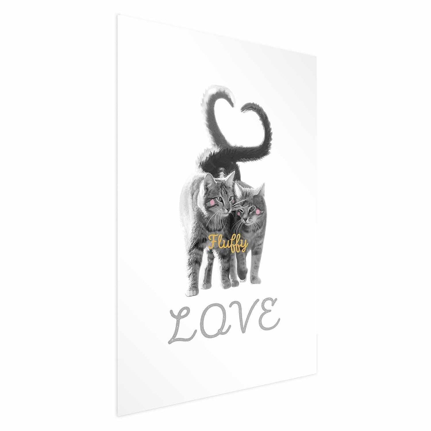 Poster - Katzen Paar - Liebe auf immer Artgeist