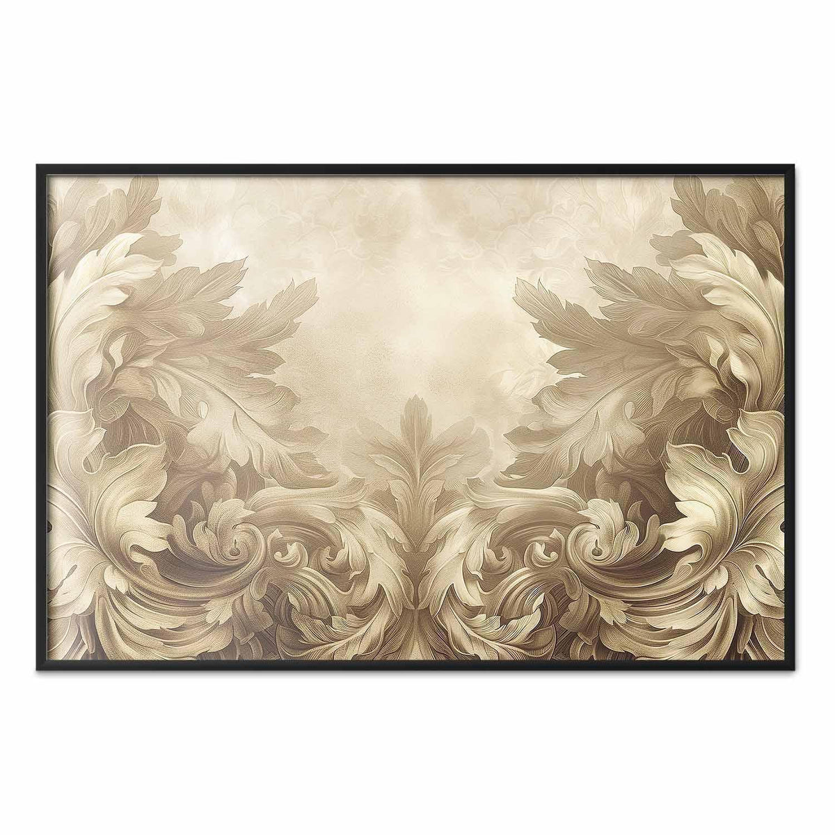 Poster - Carved Ornaments in Sepia Shades
