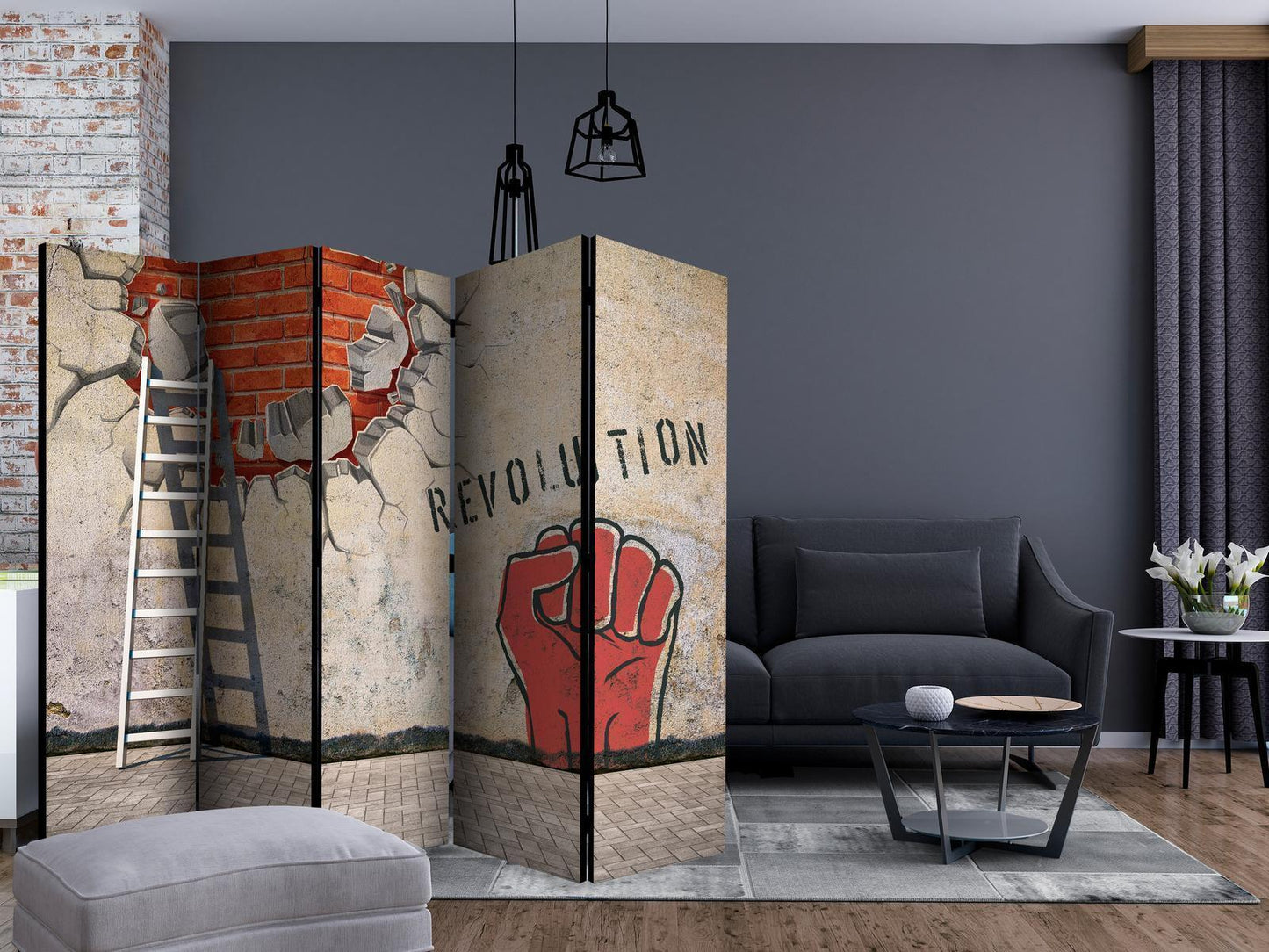 Paravent - The invisible hand of the revolution II Artgeist