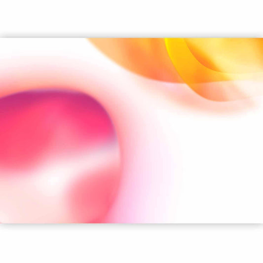 Fototapete - Abstraction - Pink Planet Closest to the Sun on a Light Sky Background