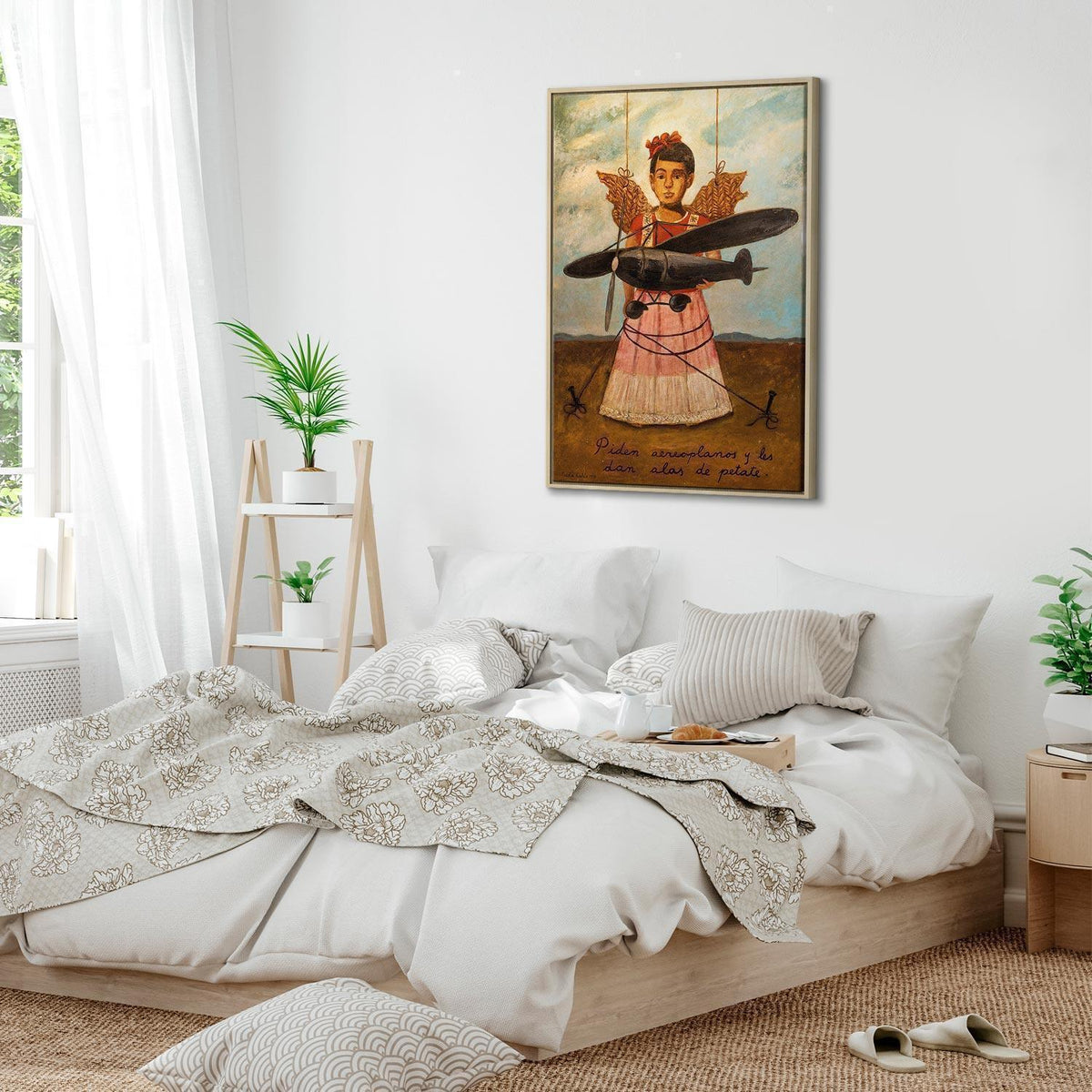 Leinwandbild - Frida Kahlo – They Asked for Planes and Got Straw Wings