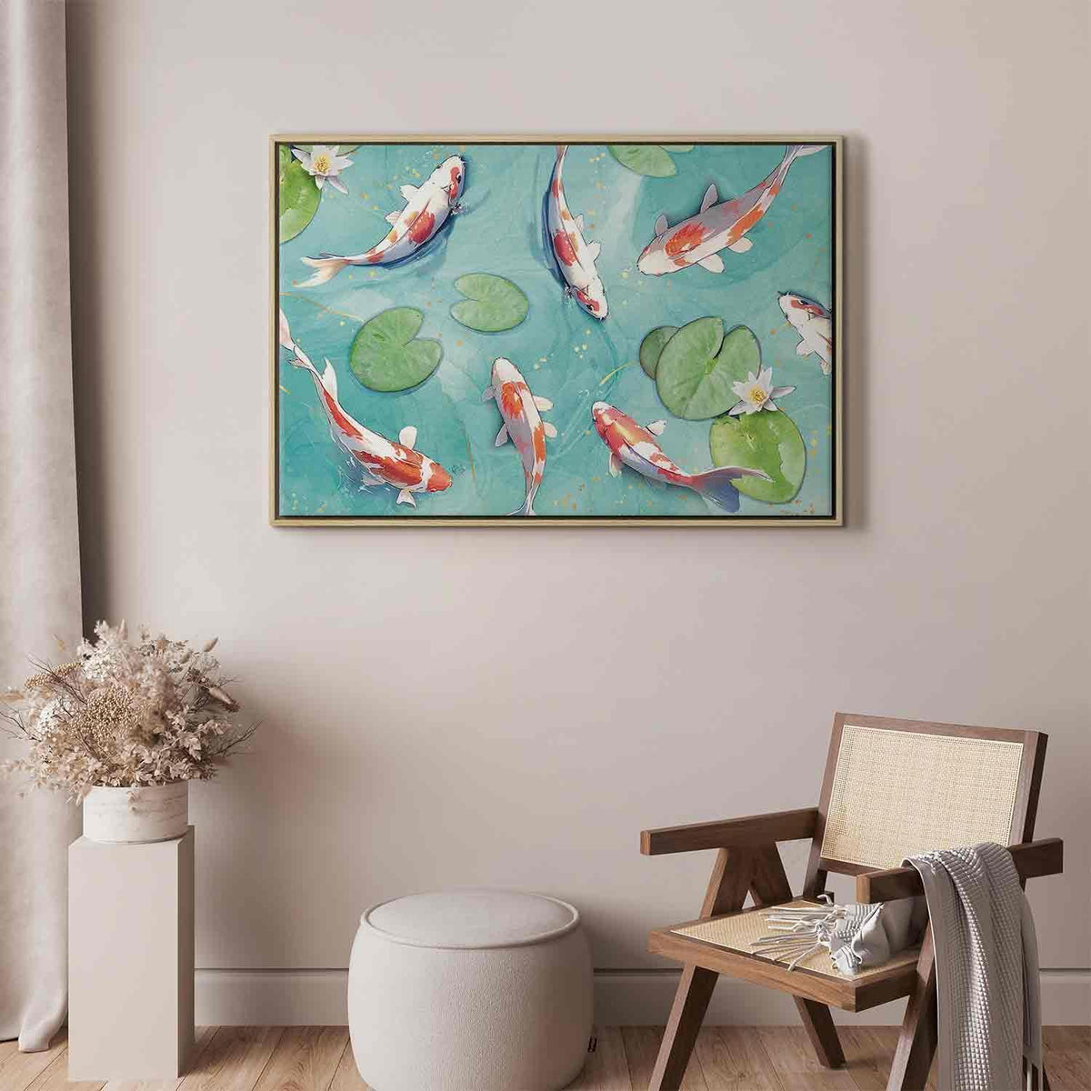 Leinwandbild - Pond in Japan